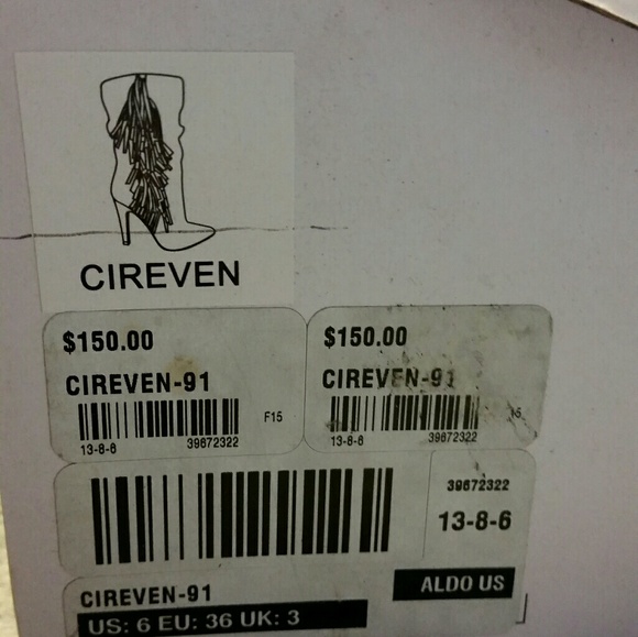 Sexy black fringe bootie boots - Picture 5 of 5